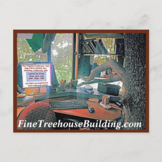 Ny Grönt HelpynutsTreehouse-vykort Vykort