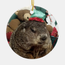 NY! Groundhog Moses jul Ornament
