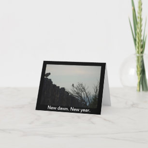 Ny gryning. Nytt år. Helgkort
