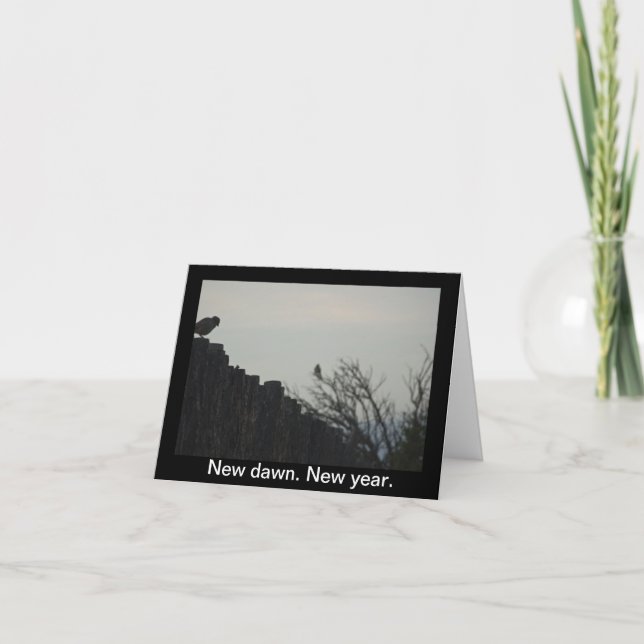 Ny gryning. Nytt år. Helgkort (Framsida)