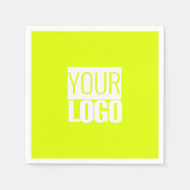 Ny gult - lägg till logotypen pappersservett