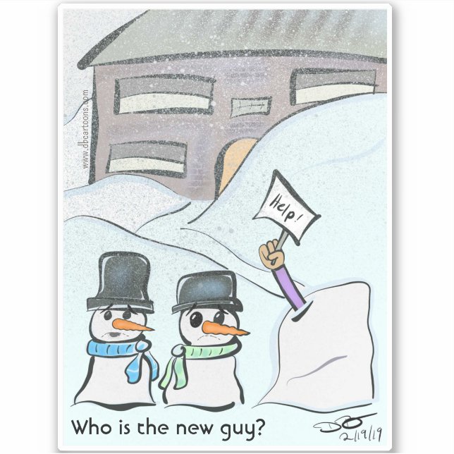 Ny Guy Anpassningsbar klippmedelshållare Klistermärken (Framsida)