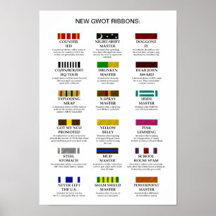 Ny GWOT-rosett band Poster