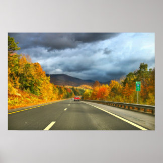 ny hampshire fall bladhöstmotor i träd poster