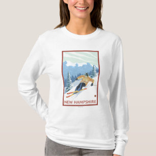 Ny HampshireDownhill Skierplats T Shirt