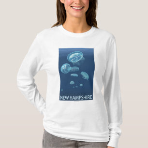 Ny HampshireJellyfish plats Tee Shirt