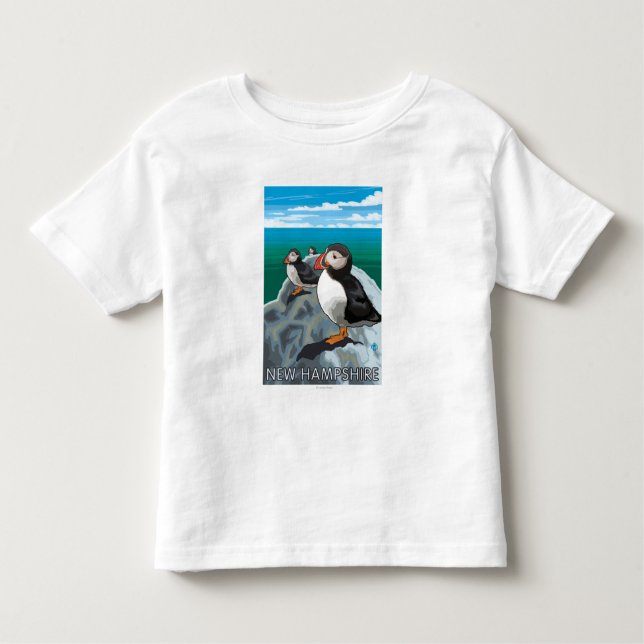 Ny HampshirePuffins plats T-shirt (Framsida)