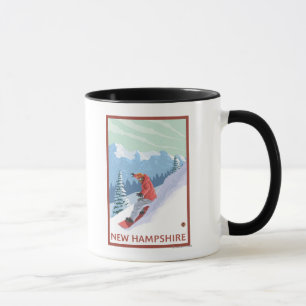 Ny HampshireSnowboarder plats Mugg