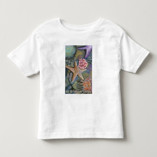Ny HampshireTidepool plats T Shirt (Framsida)