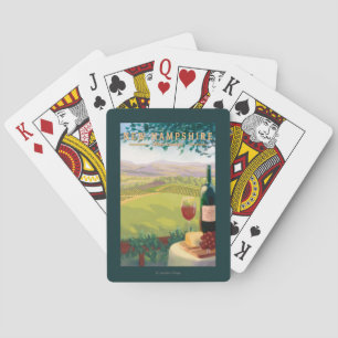 Ny HampshireWine landplats Spel Kort