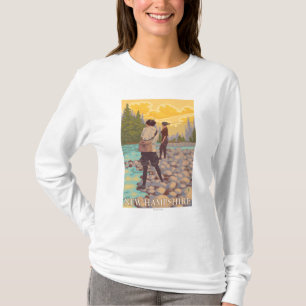 Ny HampshireWomen flygfiskeplats Tee