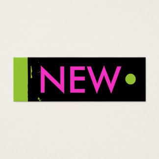 "NY" - Häng Märkre Litet Visitkort