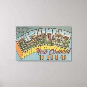 Ny harmoni, Ohio - Muskingum County Canvastryck
