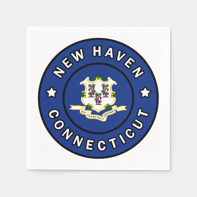 Ny Haven Connecticut Pappersservett (Framsidan)