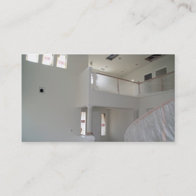 Ny hem- konstruktion visitkort (Framsida)