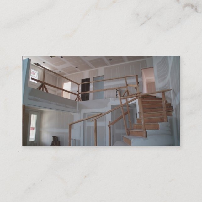 Ny hem- konstruktion visitkort (Framsida)