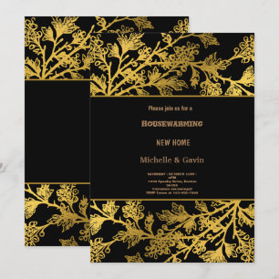 Ny hem modern höst inflyttningsfest  in inbjudningar