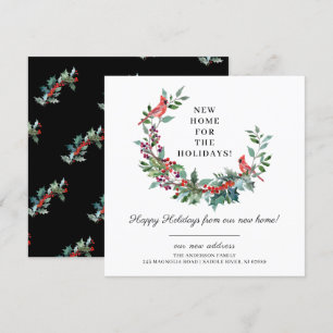 Ny hemadress för högtiderna Flyttmeddelande Inbjudningar