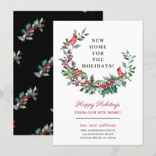 Ny hemadress för högtiderna Flyttmeddelande Inbjudningar