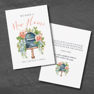 Ny hemändring av Adress-kort Anteckningskort