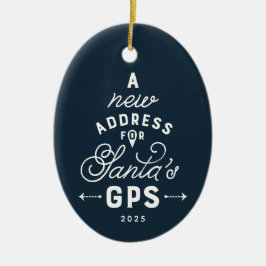 Ny hemmamarin blått foto jul julgransprydnad keramik