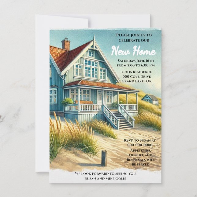 Ny hemmaöppning / Inflyttningsfest  Inbjudan (Framsida)