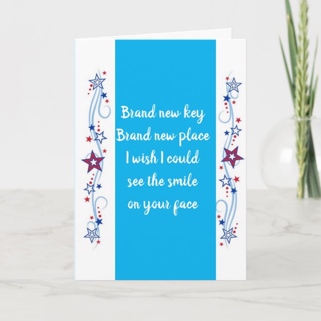 NY HEMNYA BÖRJAN I DITT LIV! KORT (Framsida)