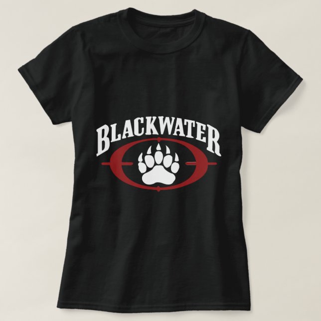 Ny Hett Blackwater-Logotyp T Shirt (Design framsida)