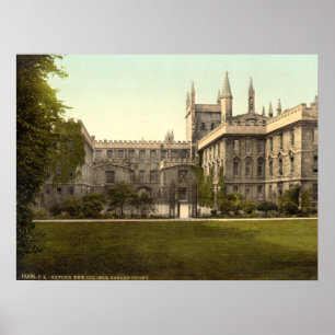 Ny högskola, Oxford, England Poster