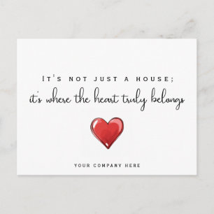 Ny Homeowner Heart Real Gods-kampanj Vykort