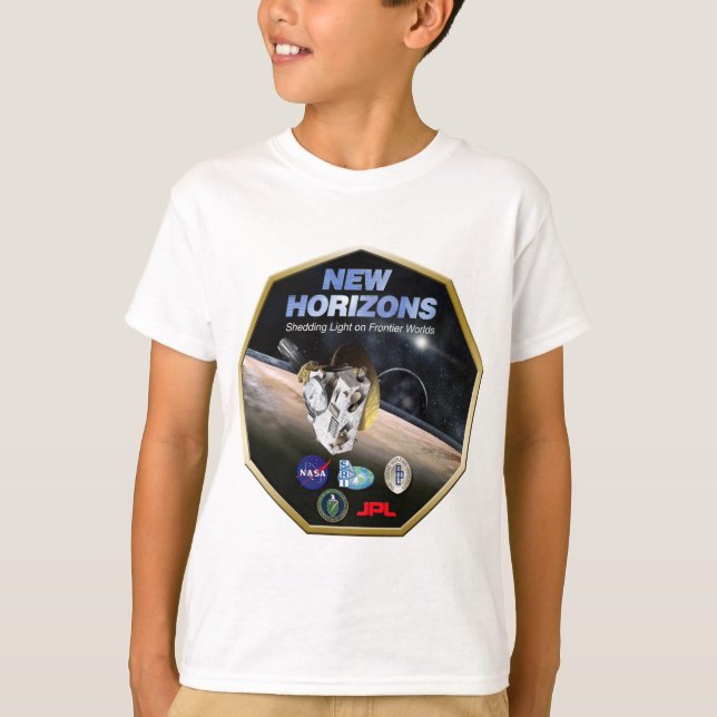 Ny horisontbeskickning till Pluto! Tee Shirt (Framsida)