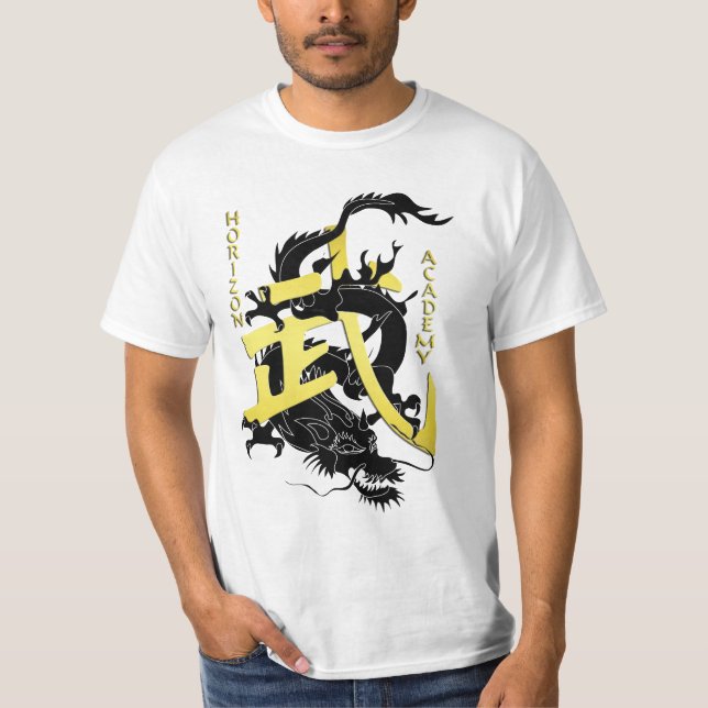 Ny horisontWushu akademi Tee Shirt (Framsida)