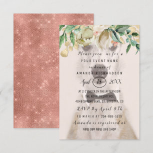 Ny hundfoto med blommor Guldros Gnista Inbjudningar