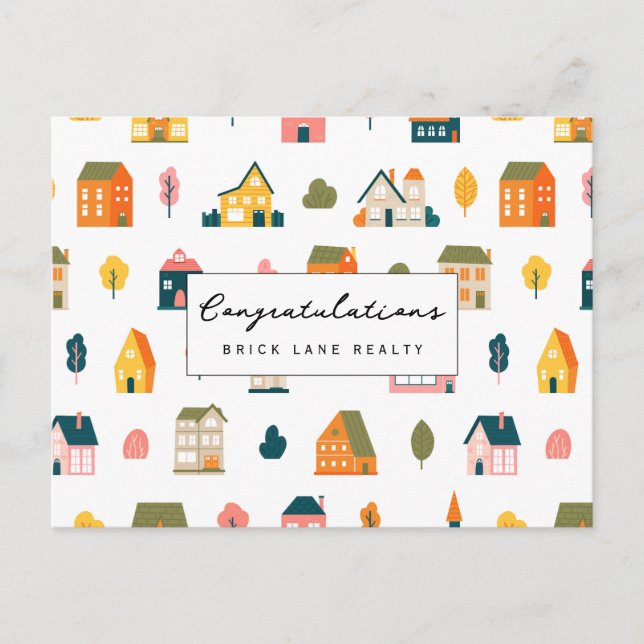 Ny husägare Grattis Fastighet Vykort (Framsida)
