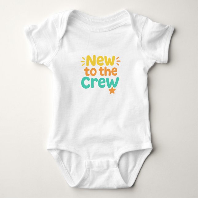 Ny i Besättningen Babyblus Design T Shirt (Framsida)
