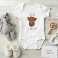 Ny i hjorden Highland Cow Kalv Baby