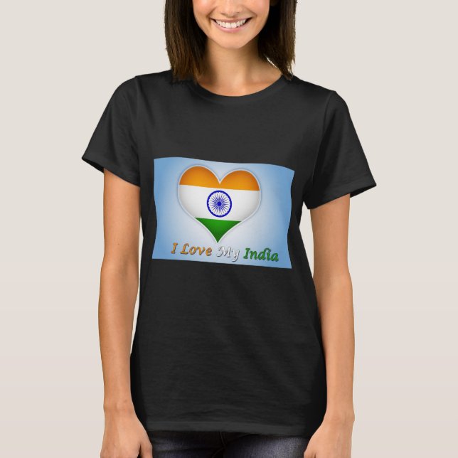NY! - I KÄRLEK MY INDIA WOMENS T-SHIRT (Framsida)