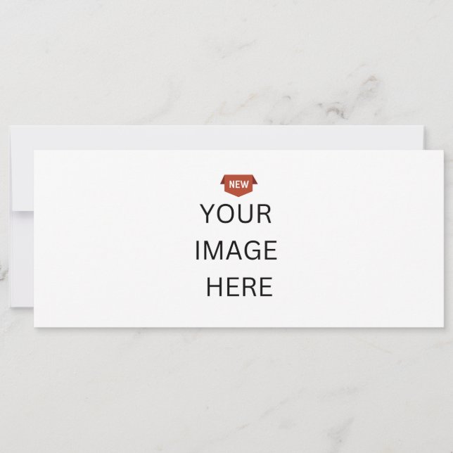 NY! Inbjudan - 10 cm x 23,5 cm - Anpassad (Framsida)