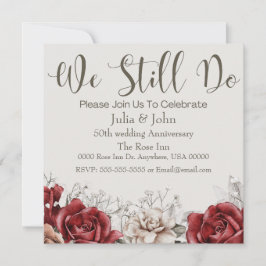 Ny inbjudan till Vintage bröllop-årsdagen