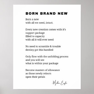 Ny inspirationell Dikt av murkonsdekantering, född Poster