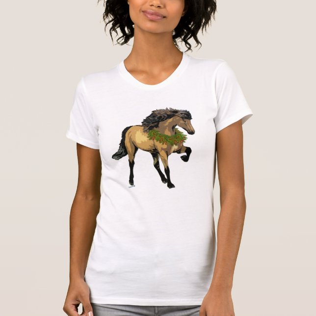 Ny Islandshäst T Shirt (Framsida)