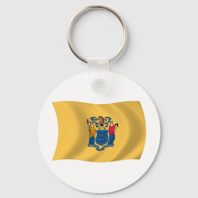 Ny Jersey Flagg Nyckelring (Framsida)