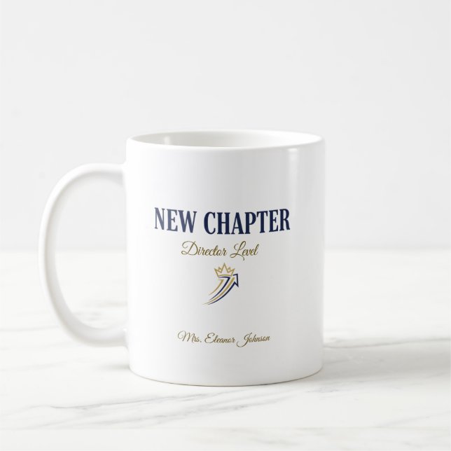 Ny Kapitel Chef Nivå Personlig Kaffemugg (Vänster)