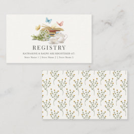 Ny kapitel Fjäril Bröllopsgåva Registrering Tilläggskort