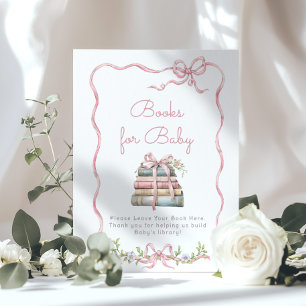 Ny Kapitel Rosa slinga vintage Böcker för bebis Poster