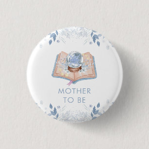 Ny Kapitel Snöboll Blivande Mamma Babyfirande  Knapp