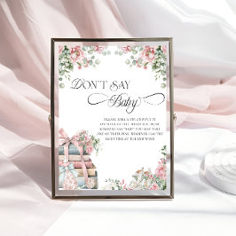 Ny kapitel Storybook-Blommigt Säg inte Baby-spel Poster