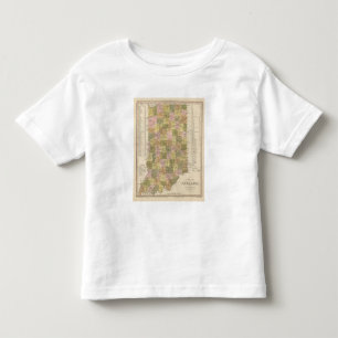 Ny karta av Indiana T-shirt