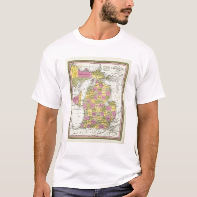 Ny karta av Michigan 2 Tröja (Framsida)