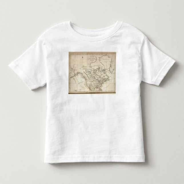 Ny karta av Nordamerika T Shirt (Framsida)